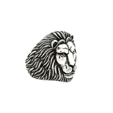 Sygnet męski - majestatyczny lew