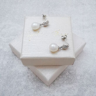 Srebrne kolczyki z perłami - 3